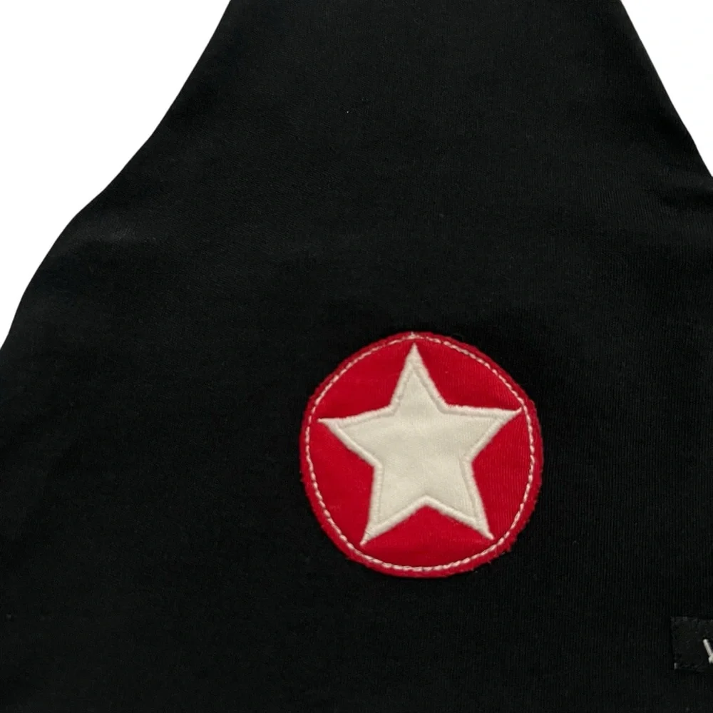 Villervalla Sz 54/56 (8-12Y) Black Star Appliqué Hat